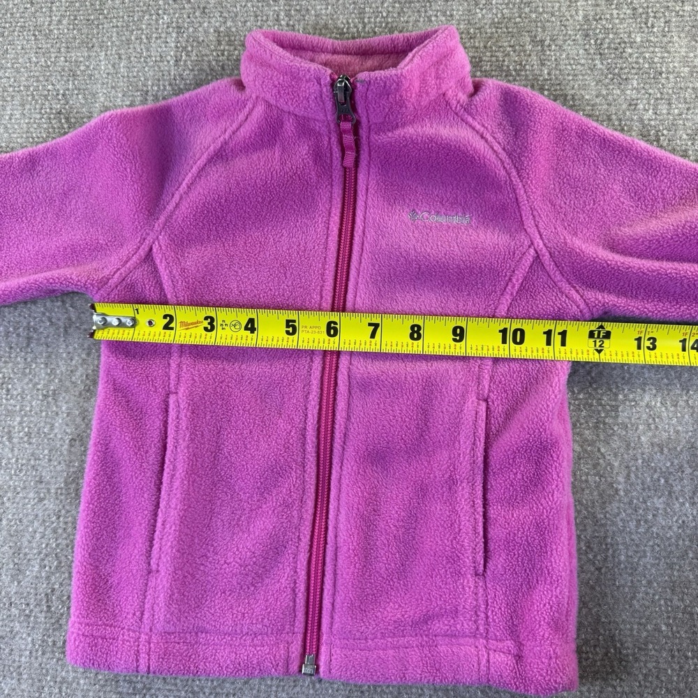 Columbia Infant/Toddler Girls Benton Springs Full Zip Pink Fleece Jacket 18-24 M - Picture 5 of 11